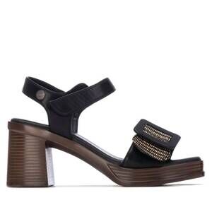 NEW XTI women's refresh faux leather sandals in black